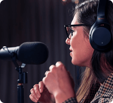 Podcast recording